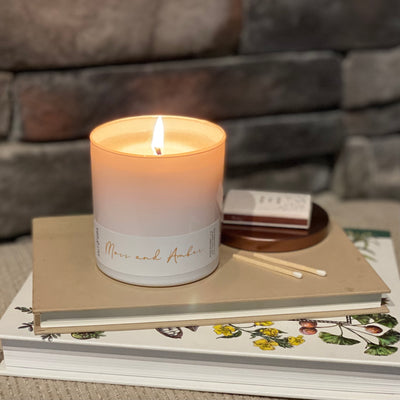 Moss and Amber Soy Wax Candle