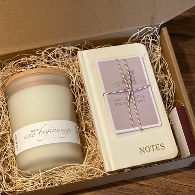 New Beginnings Affirmation Candle Box