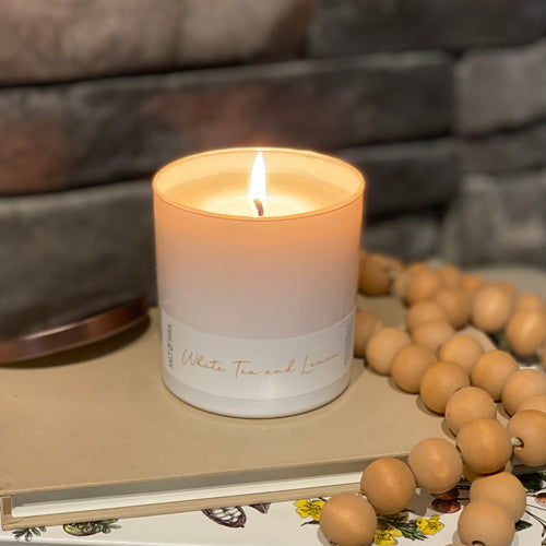 White Tea and Lemon Soy Wax Candle