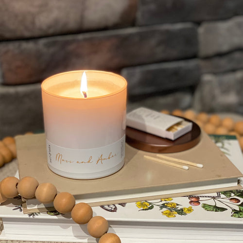 Moss and Amber Soy Wax Candle
