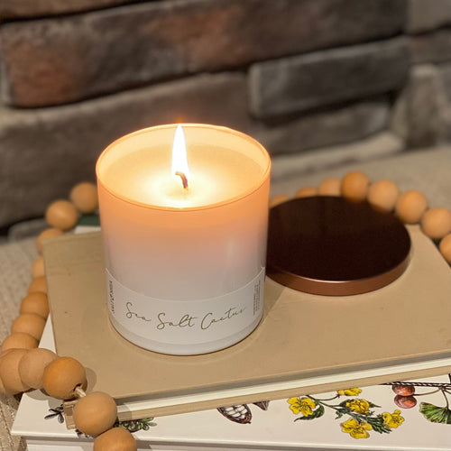 Sea Salt Cactus Soy Wax Candle