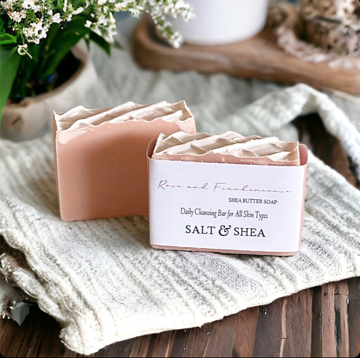 Rose Clay and Frankincense Shea Butter Soap