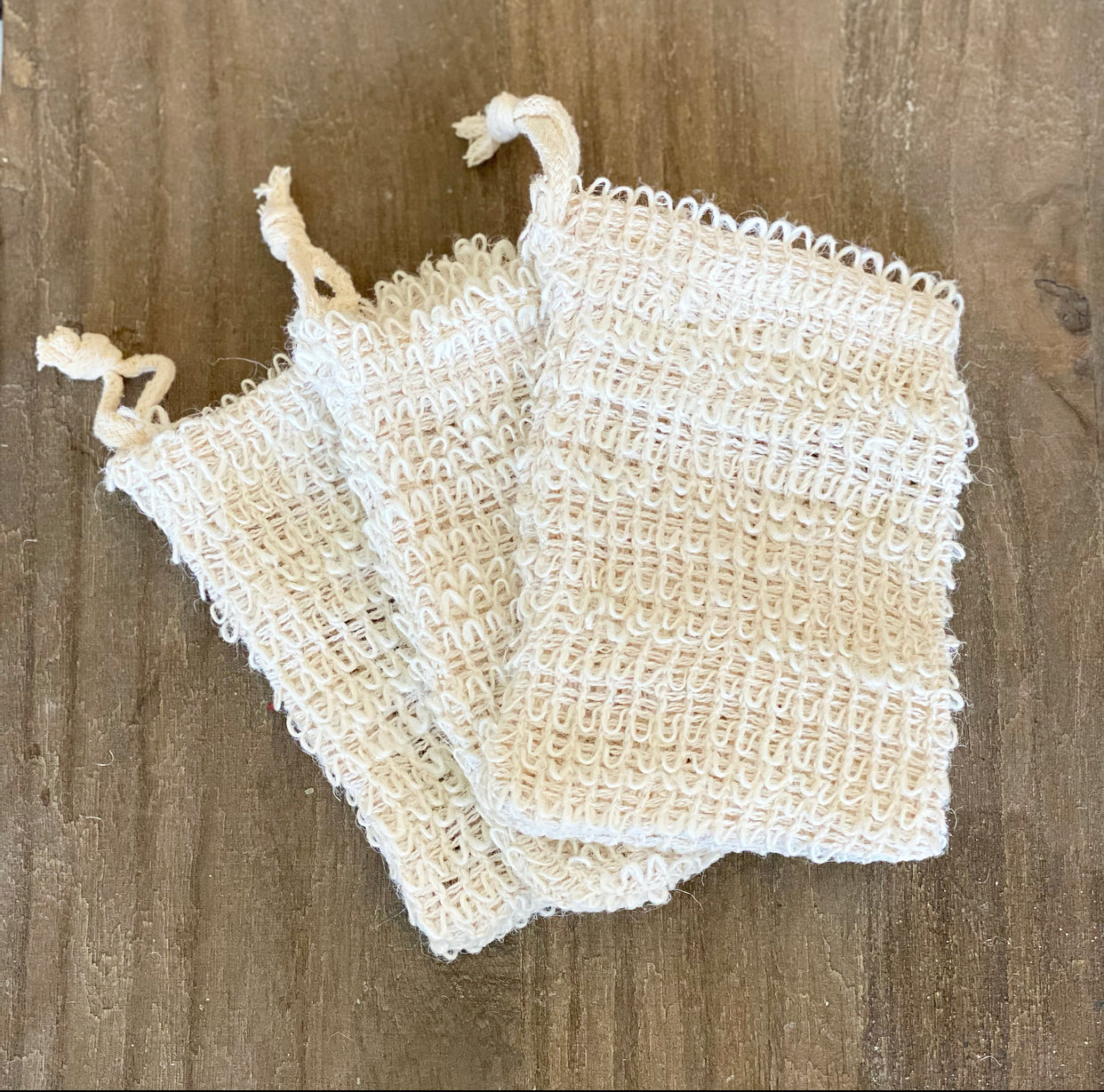 Exfoliating Flax Fiber Soap Pouch