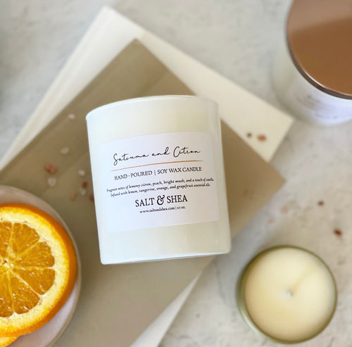 Satsuma and Citron Soy Wax Candle