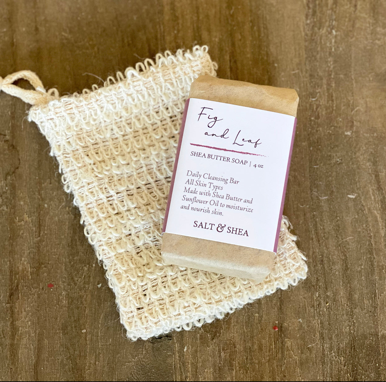 Exfoliating Flax Fiber Soap Pouch
